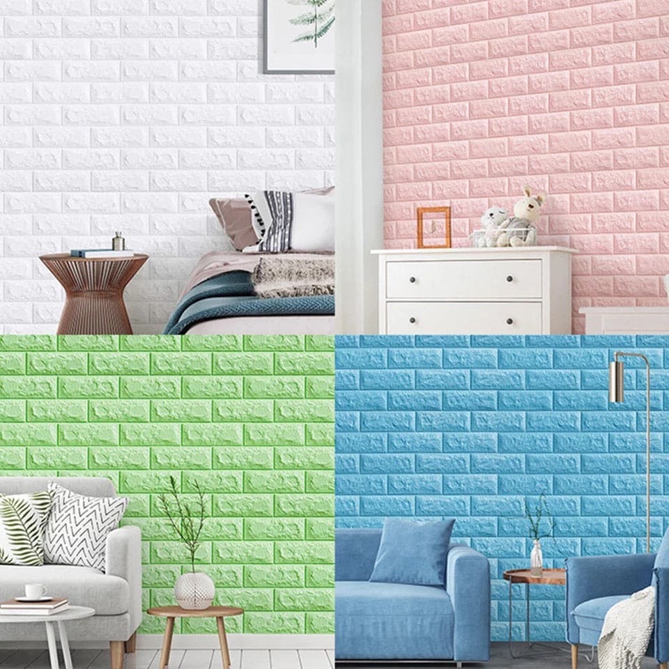 3D Brick Wall Stickers Wall Paper, Self-Adhesive Wallpaper Peel, Sofa Background Wall Decor 3D Brick Wall Stickers Wall Paper, Self-Adhesive Wallpaper Peel, Sofa Background Wall Decor